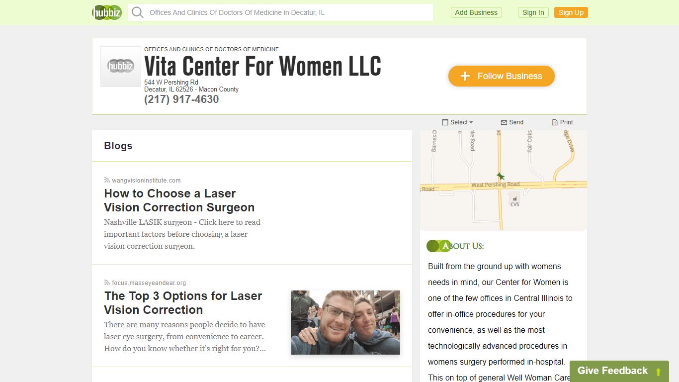 Vita Center for Women - Clinics of Doctors of Medicine - 544 W Pers...